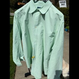 Ralph Lauren Green Check Button-down 3XLT